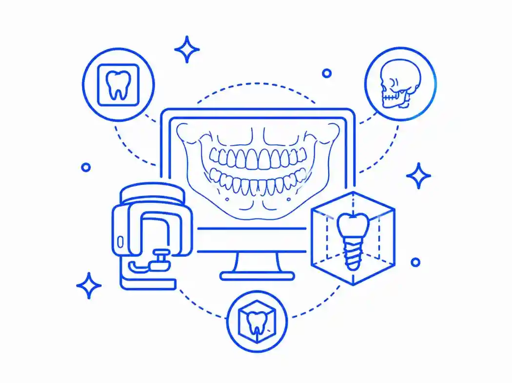 3D CBCT digital X-ray planning for implant surgery