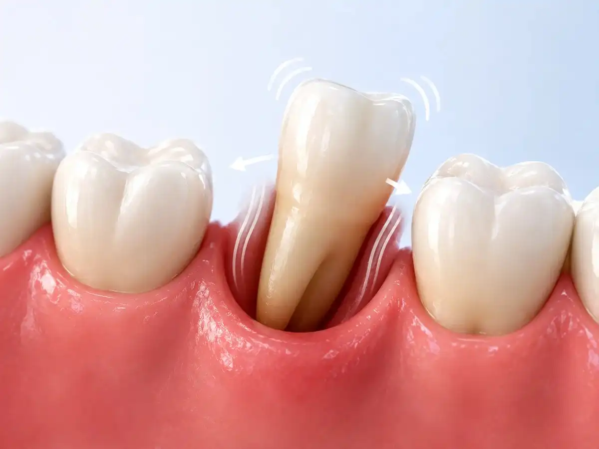 Loose teeth affecting nearby healthy teeth