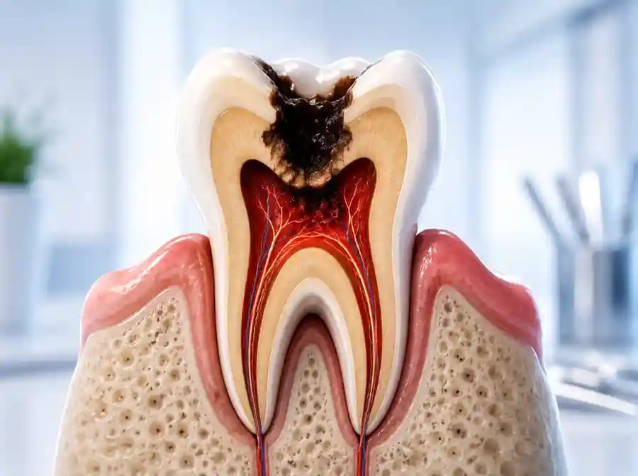 Untreated Deep Cavity
