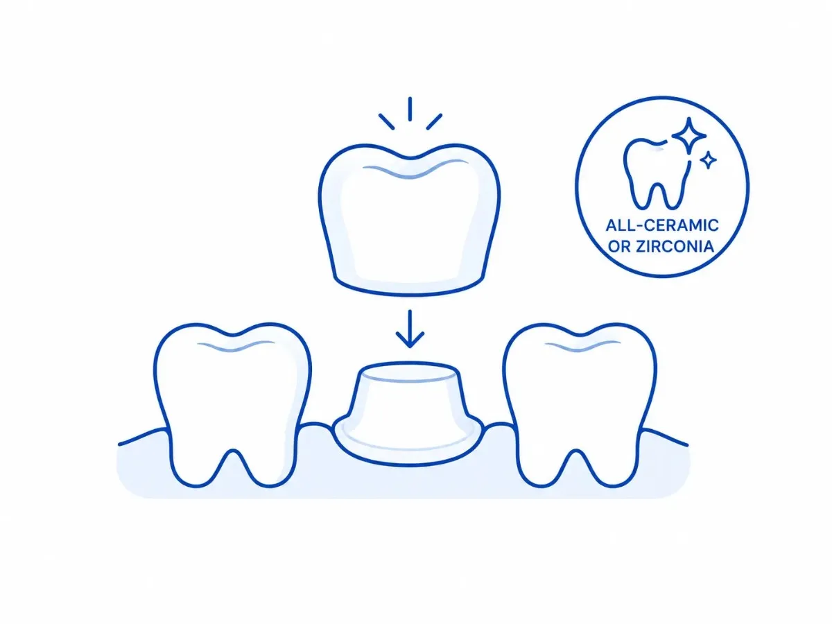 All-Ceramic or Zirconia Crown
