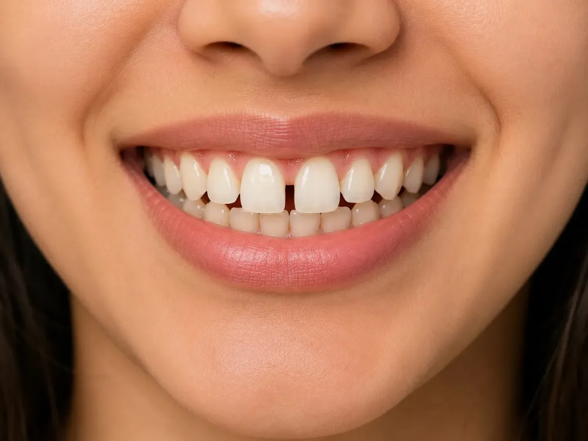 Gaps between teeth braces treatment Gurgaon