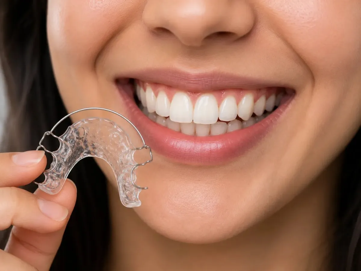 Long-lasting braces results with retainer Gurgaon