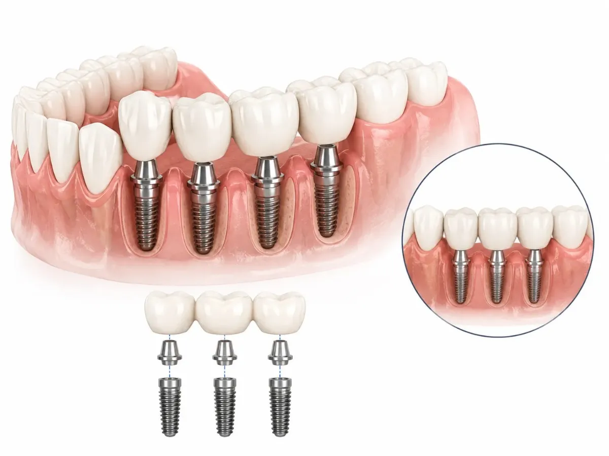 Multiple-Tooth Implants
