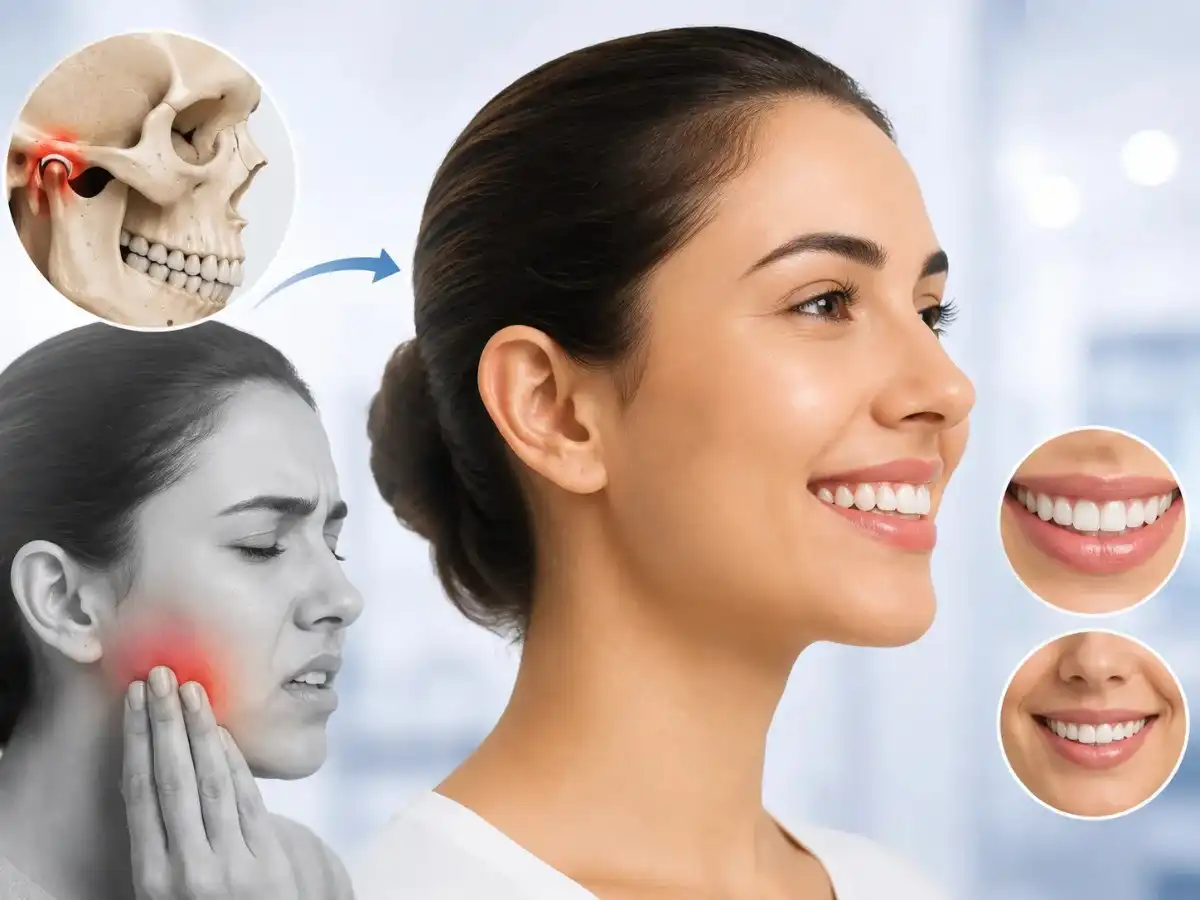 Corrective jaw surgery restoring bite and facial appearance