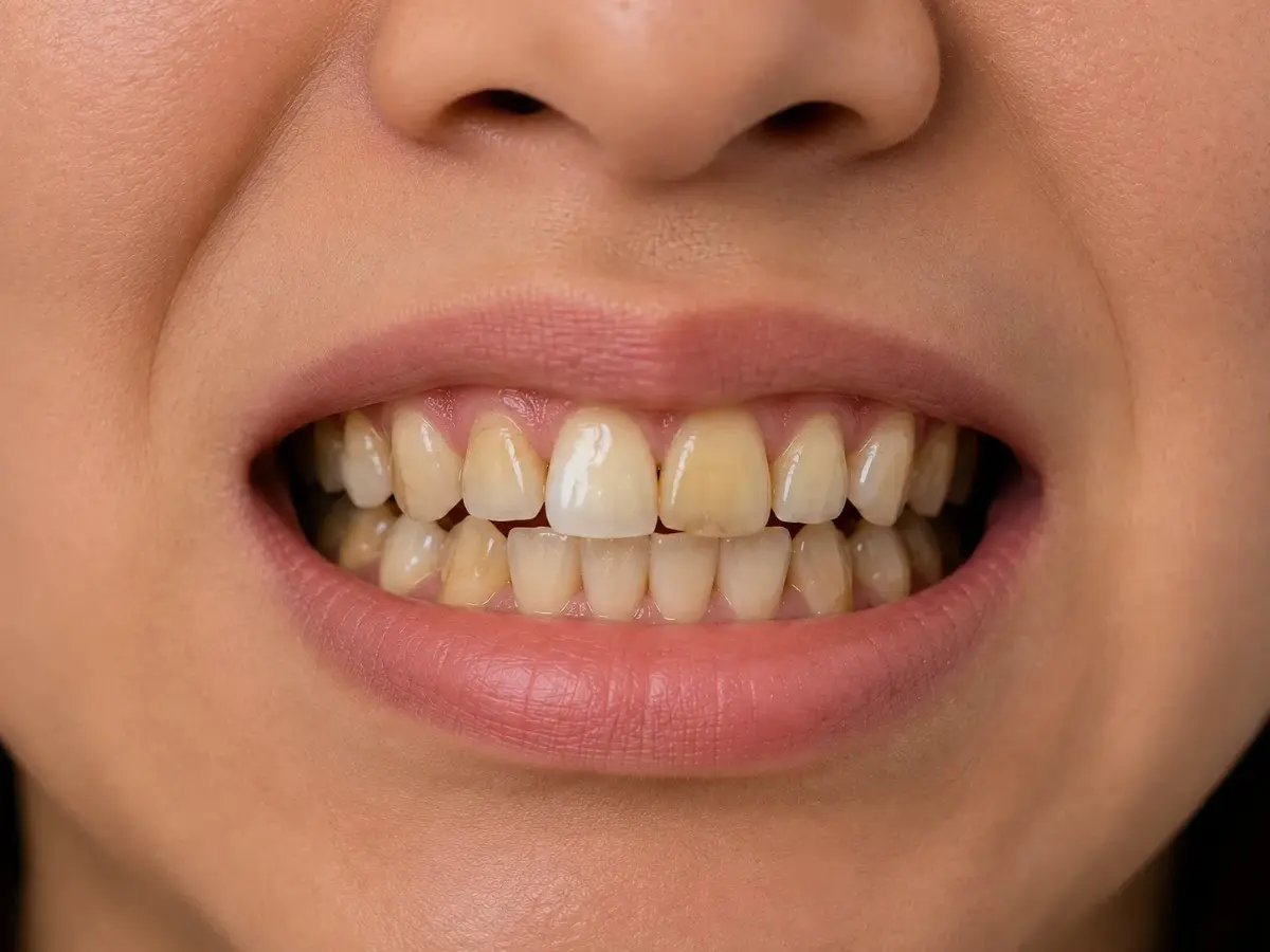 Uneven teeth shade whitening Gurgaon